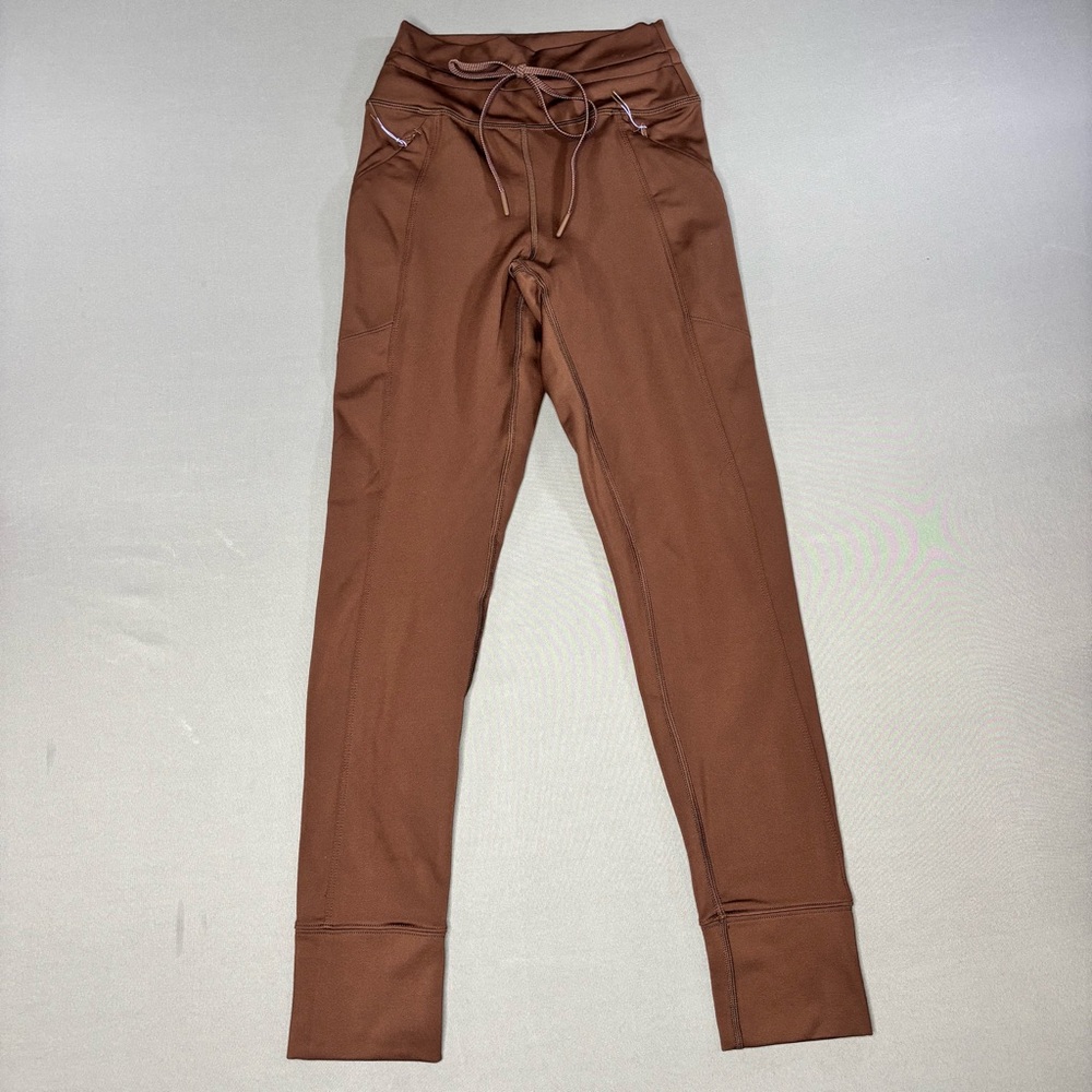 Offline by Aerie Joggers Womens Small Brown High Rise Pockets Drawstring Casual